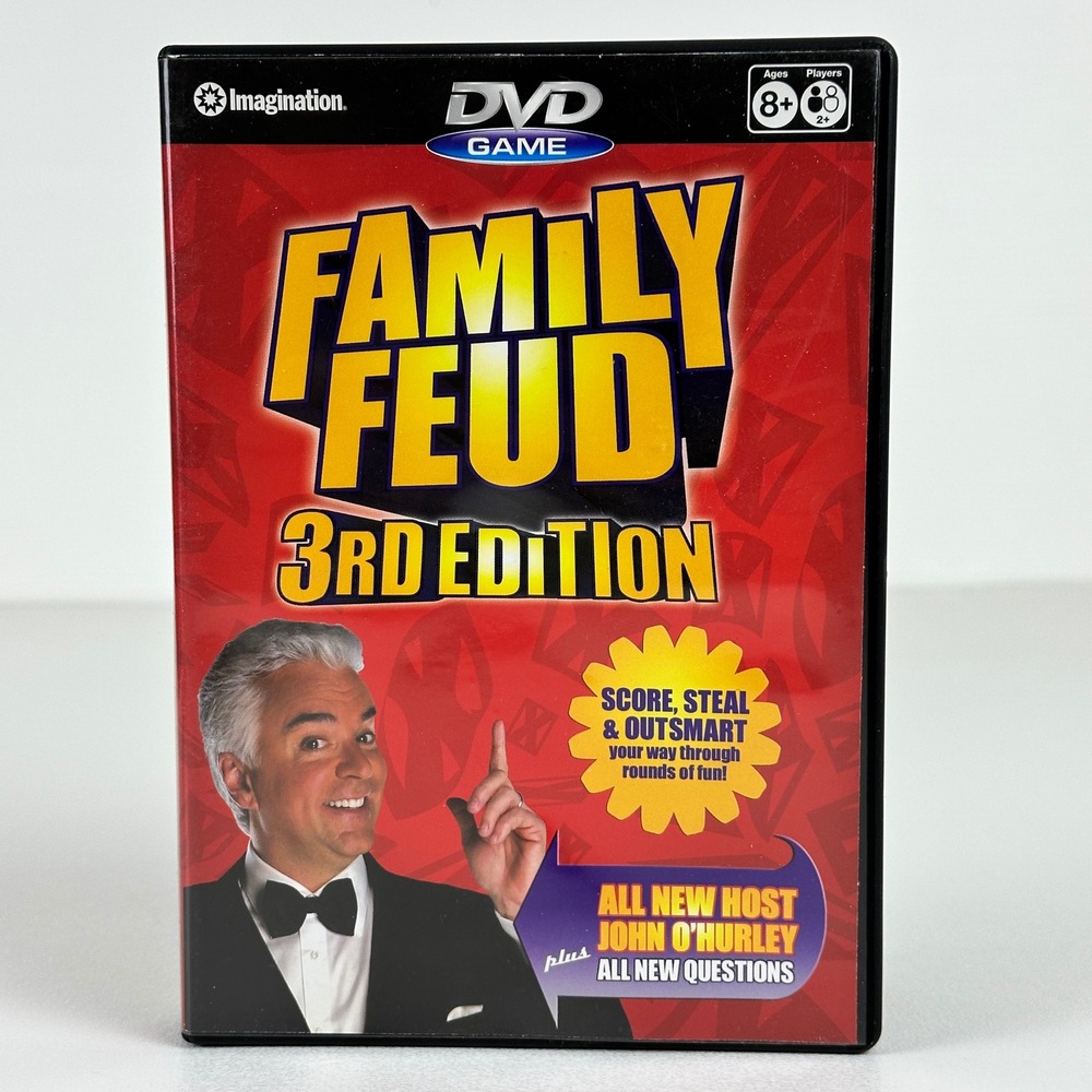 Family Feud 3rd Edition DVD Game John OHurley Imagination 2007 Trivia 2+ Players